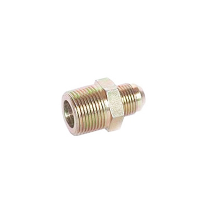 Flared type taper thread straight pipe joint